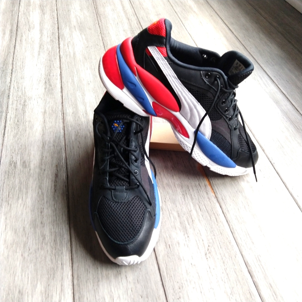 Puma LQD CELL Epsilon l Sz 13 Men l Black w/ Red & Blue